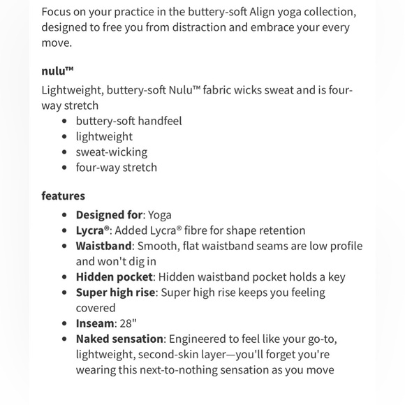 Lululemon | Align High Rise Pant - Picture 5 of 7